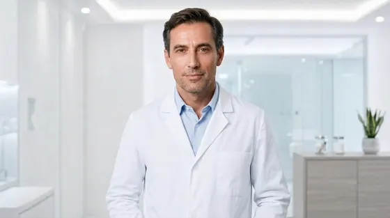 AI avatar of a physician presenting the video in Spanish